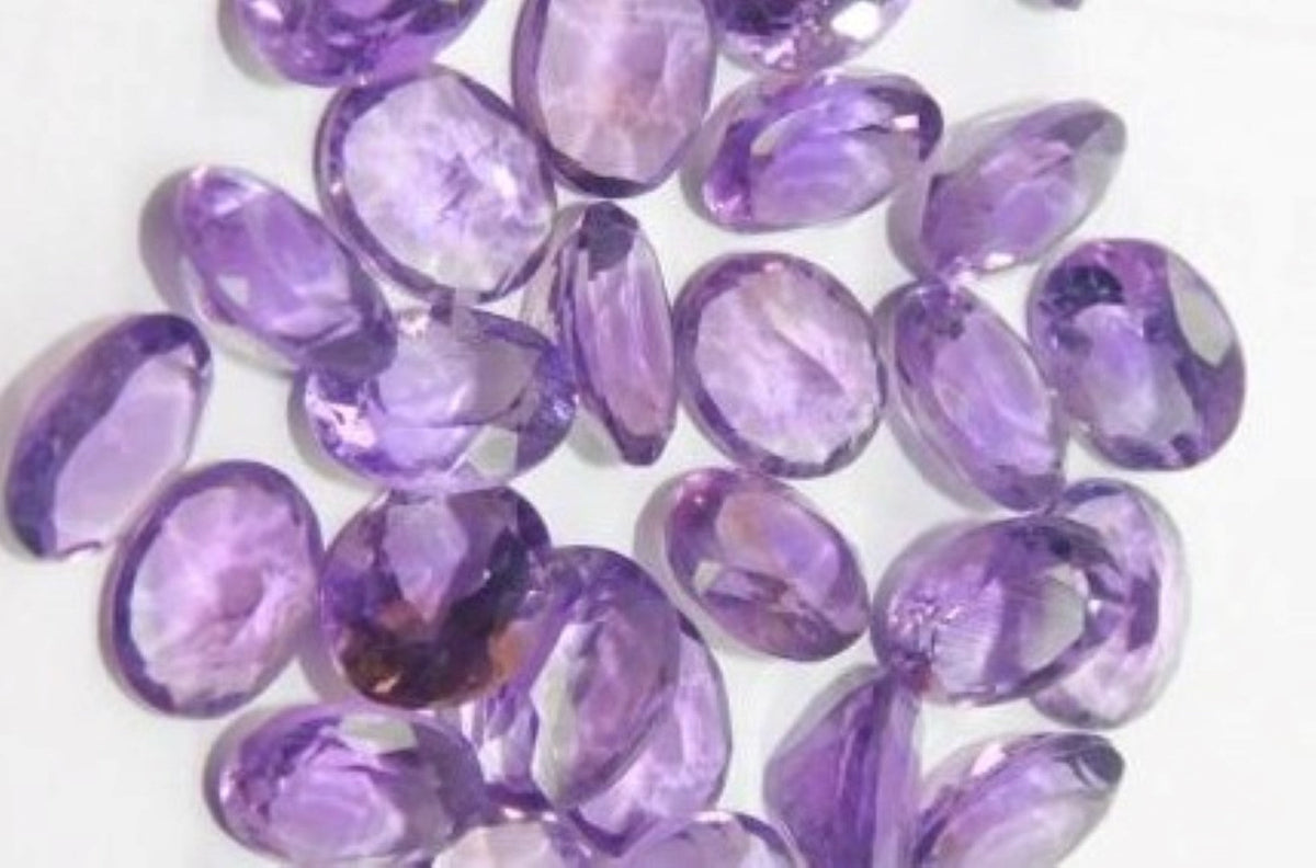 Amethyst Oval Cut Brazilian Small 8x6mm 1 1/4 Carat Stone