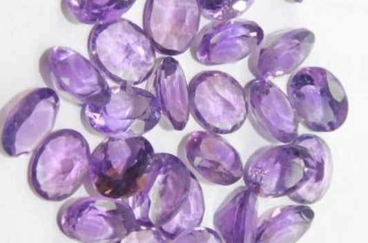 Amethyst Oval Cut Brazilian Small 5x3mm 1/4 Carat Stone