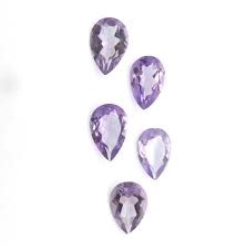 Amethyst Pear (Tear Drop) Cut Brazilian Calibrated Sizes