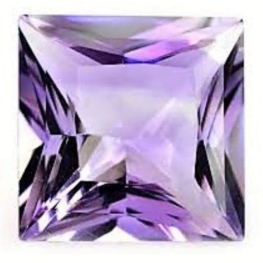Amethyst Princess Cut Brazilian Small 5mm Square