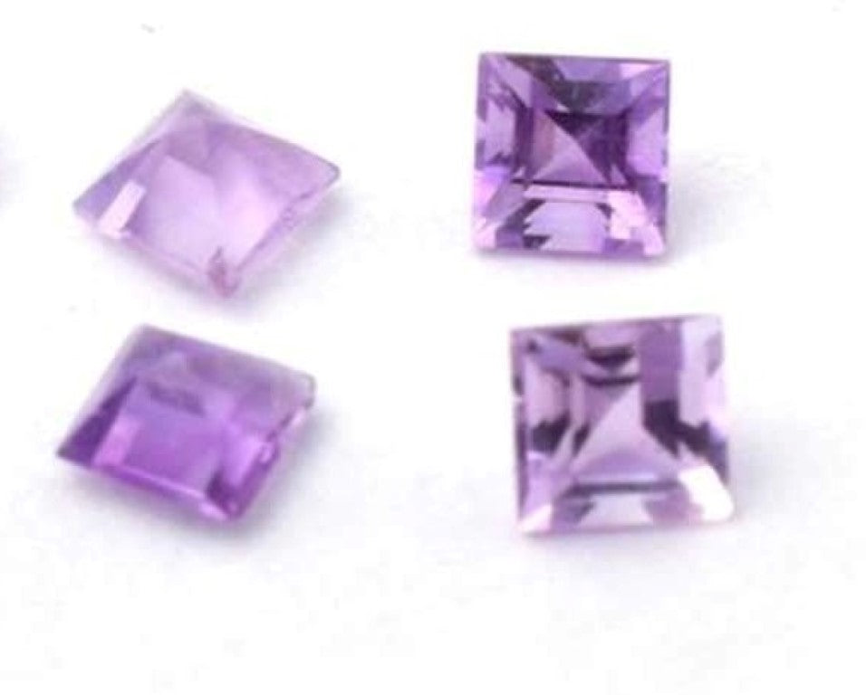 Amethyst Princess Cut Brazilian Small 5mm Square