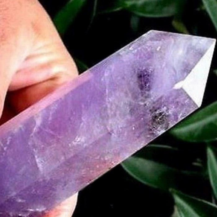 Amethyst Crystal Obelisk Gem Single Terminated Healing Wand