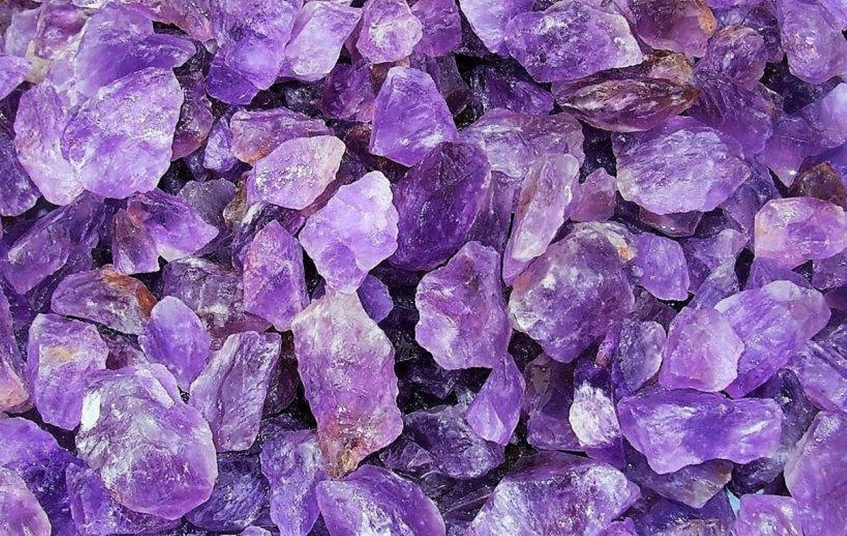 Amethyst Rough Facet Brazil Natural 500 Carats Bulk Lot