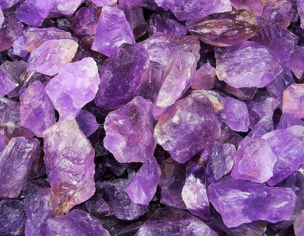 Amethyst Rough Facet Brazil Natural 3000 Carats Bulk Large Lot