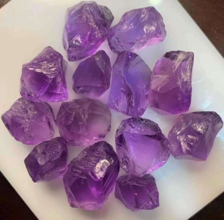Amethyst Rough Facet Brazil Natural 3000 Carats Bulk Large Lot