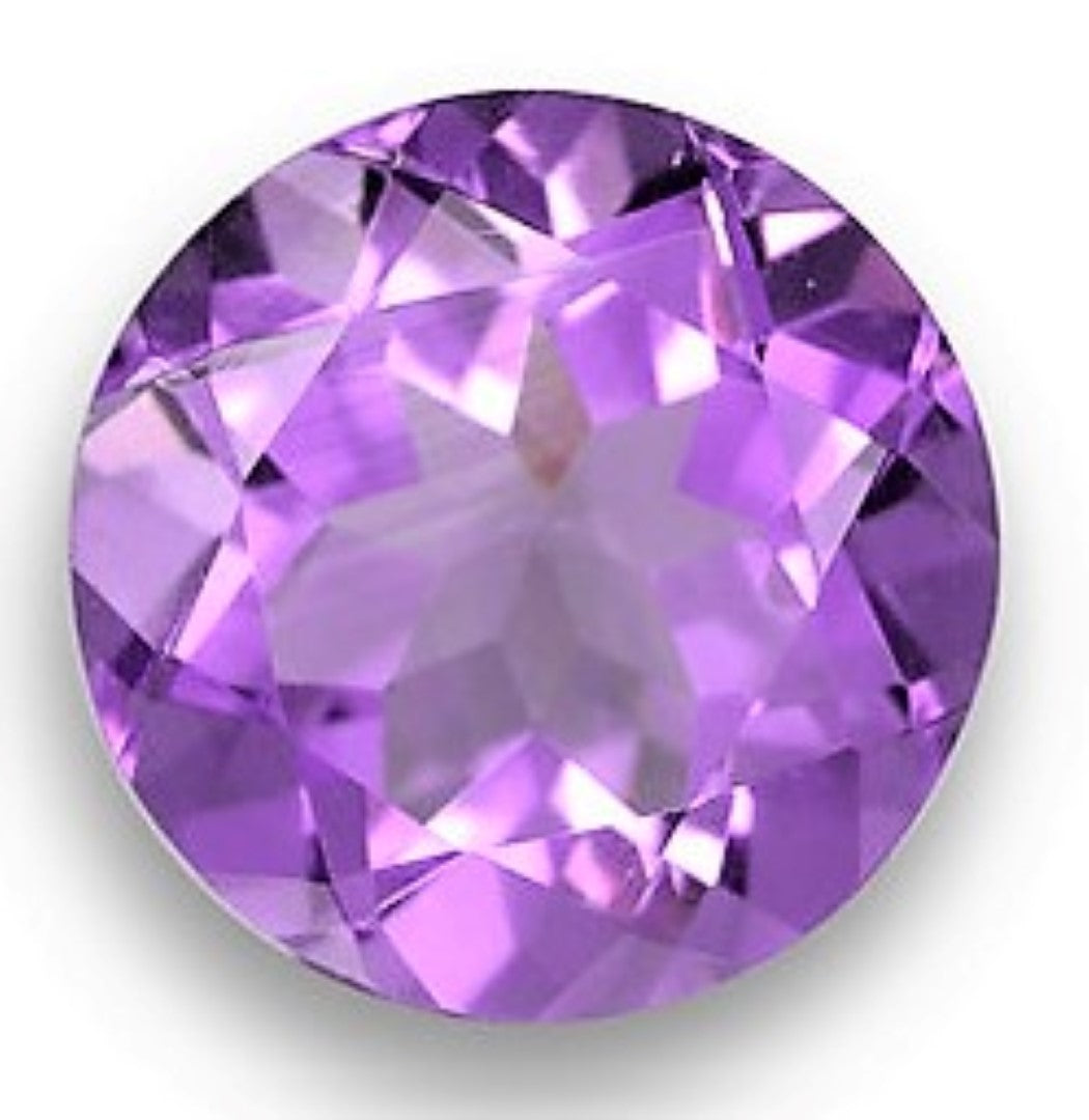 Amethyst Round Cut Brazilian Violet Purple Small AA VS Nice