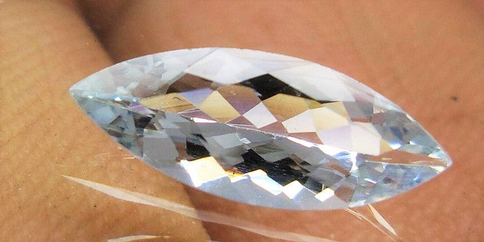 Aquamarine Marquise Cut Brazilian Navette Eye Shape