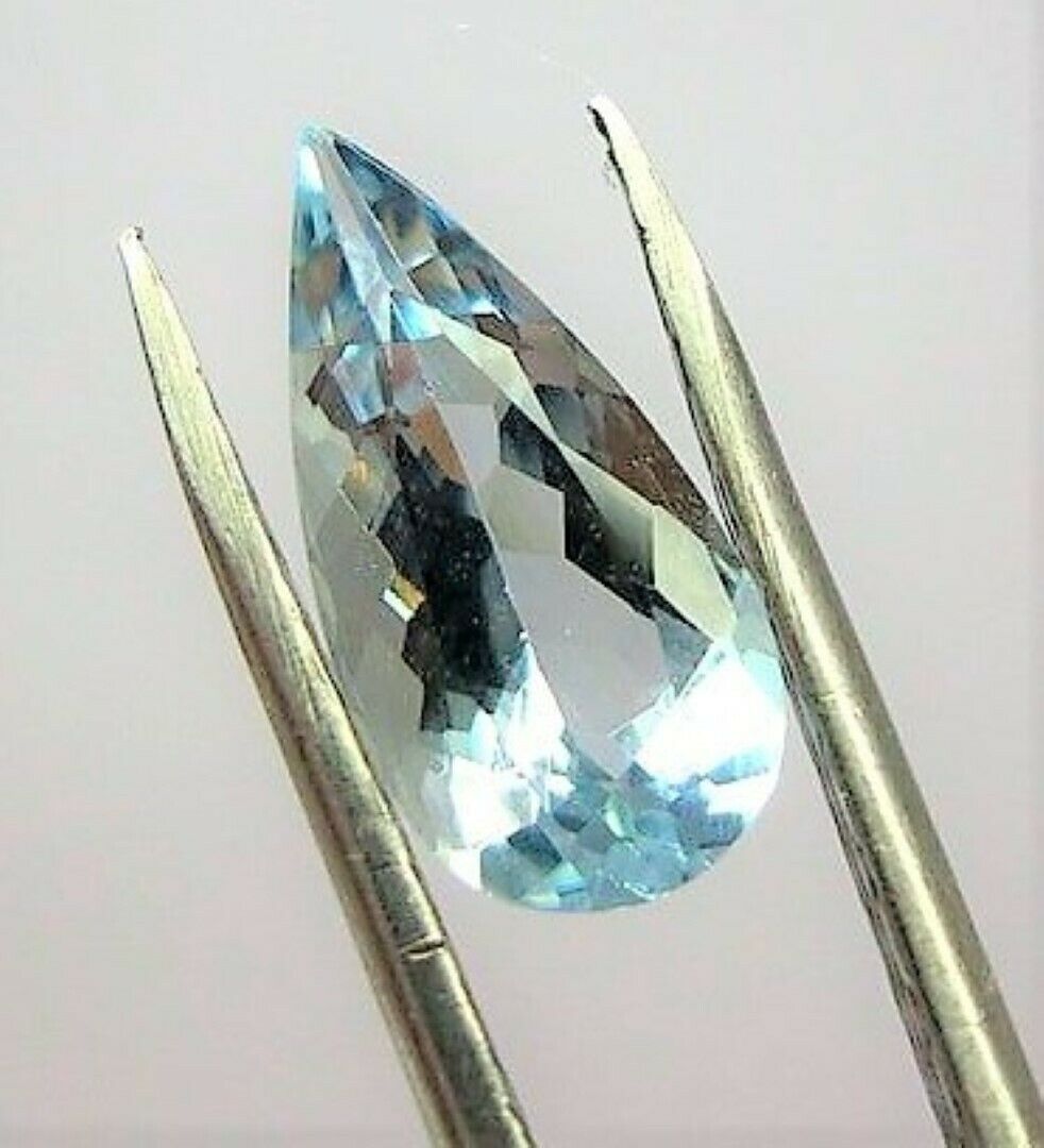 Aquamarine Pear (Tear Drop) Cut 5x3mm 1/3 ct Brazilian