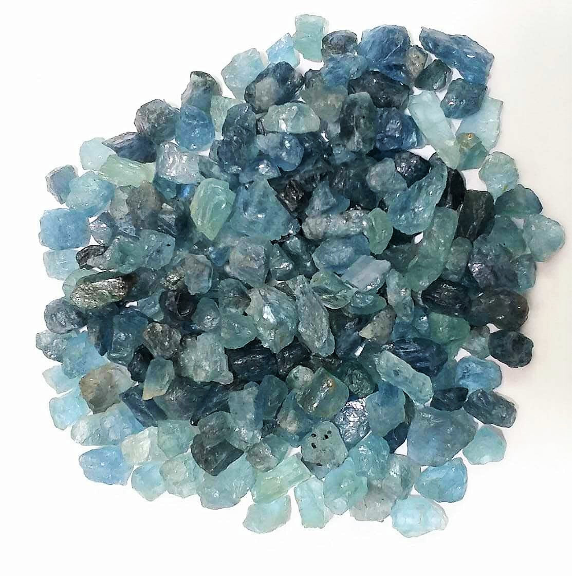 Aquamarine Rough Facet 50 Carats African Small Stones Wholesale Lot