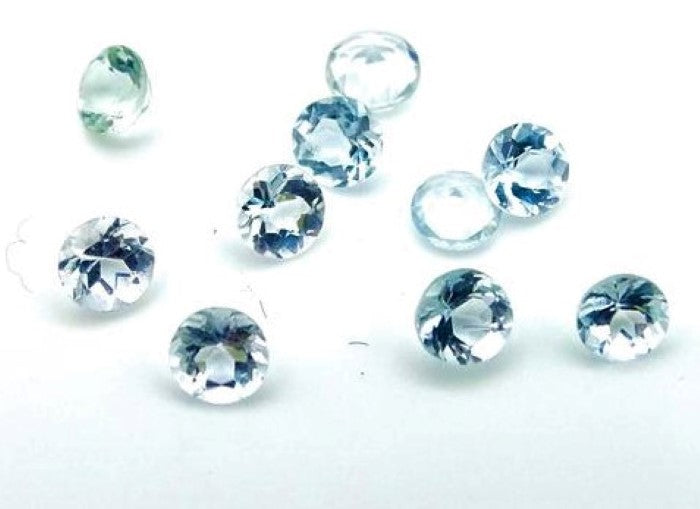 Aquamarine Round Cut Brazilian Small Gems