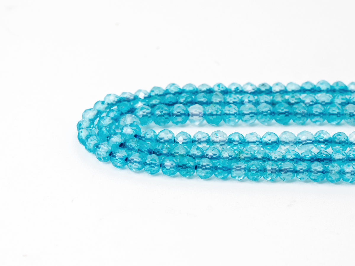 Top Quality Faceted Natural Topaz Rondelle Beads 3x4mm Gemstones Beads, Blue Gemstone, Rondelle Blue Topaz Beads,15.5" Full Strand,SKU#U103