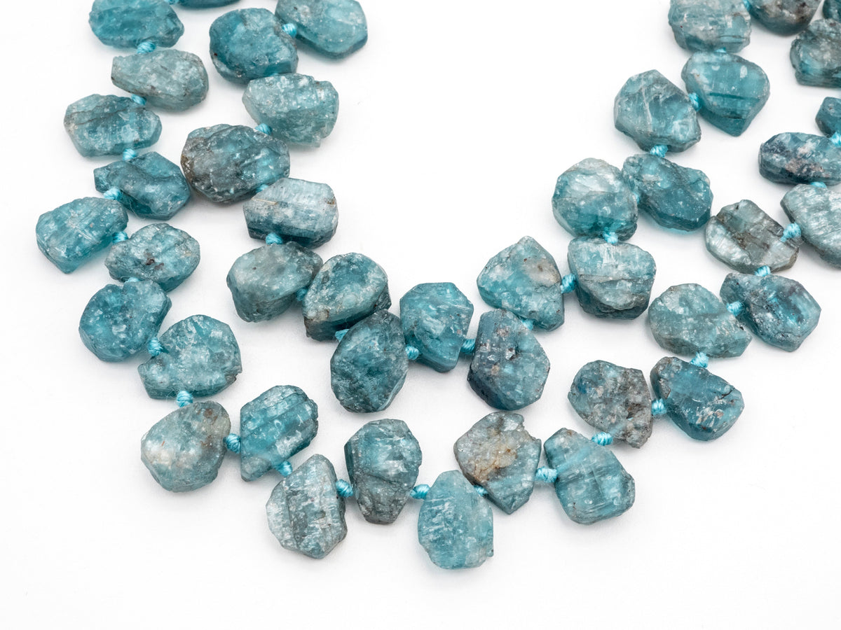 Quality Natural Kyanite Beads, 11-14mm, Irregular Teardrop Natural Blue Gemstone Beads, 15.5inch strand, SKU#U165