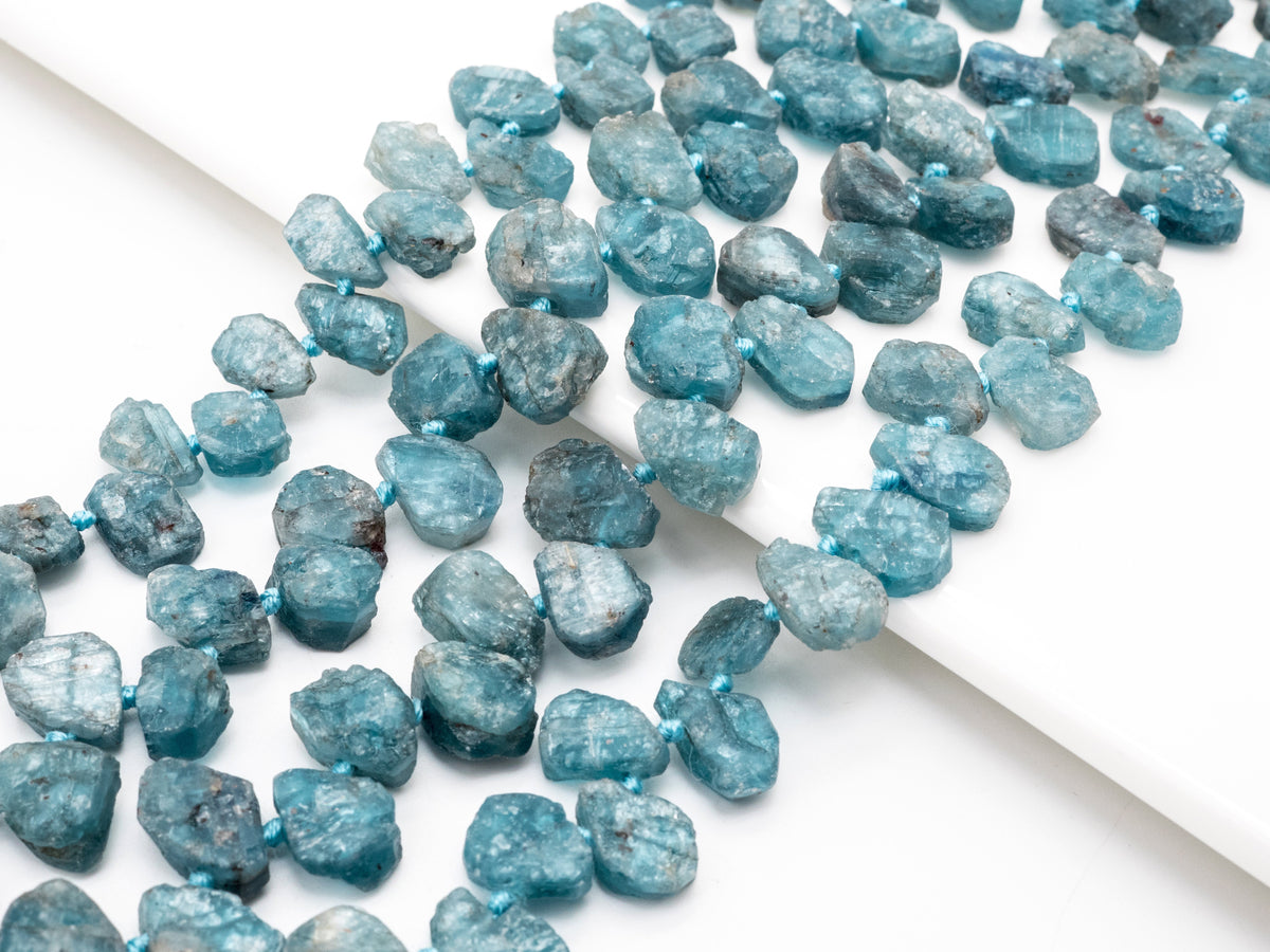 Quality Natural Kyanite Beads, 11-14mm, Irregular Teardrop Natural Blue Gemstone Beads, 15.5inch strand, SKU#U165