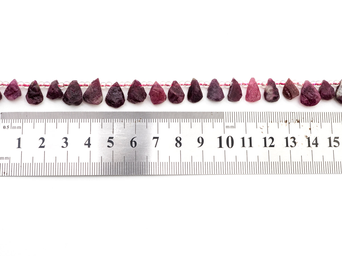 Quality Natural Tourmalite beads, 11-13mm Teardrop Natural Tourmalite Gemstone Beads, 15.5inch strand, SKU#U163