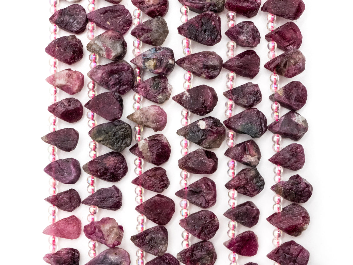 Quality Natural Tourmalite beads, 11-13mm Teardrop Natural Tourmalite Gemstone Beads, 15.5inch strand, SKU#U163