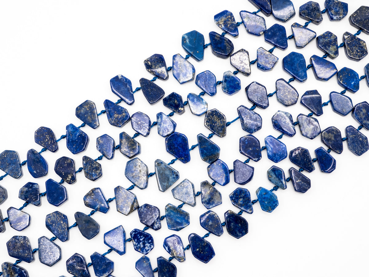 Quality Natural Lapis beads,15-19mm,Heart Shape/ Teardrop Shape Top drill Gemstone Beads, 15-16inch strand, SKU#U161