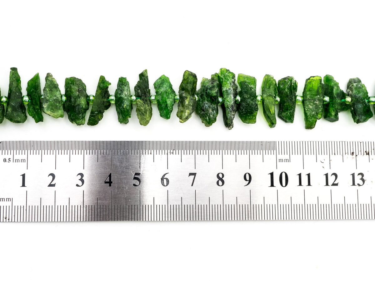 Quality Natural Diopside beads, 16-22mm, Irregular Shape Natural Green Gemstone Beads, 15-16inches strand, SKU#U168