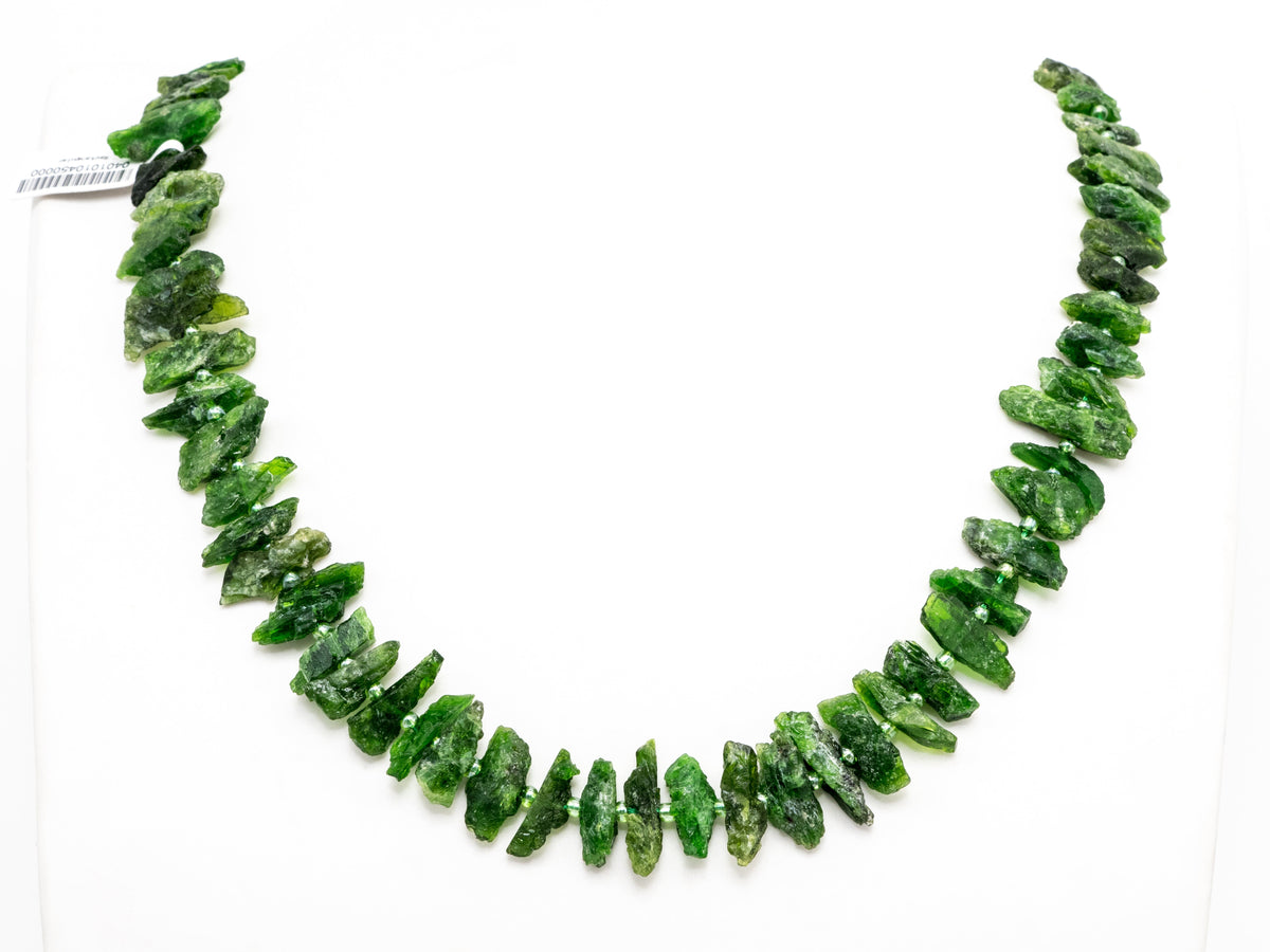 Quality Natural Diopside beads, 16-22mm, Irregular Shape Natural Green Gemstone Beads, 15-16inches strand, SKU#U168