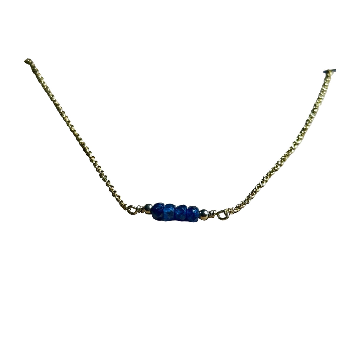 Bertoni September Birthstone Necklace – Sapphire Healing Crystal Jewelry