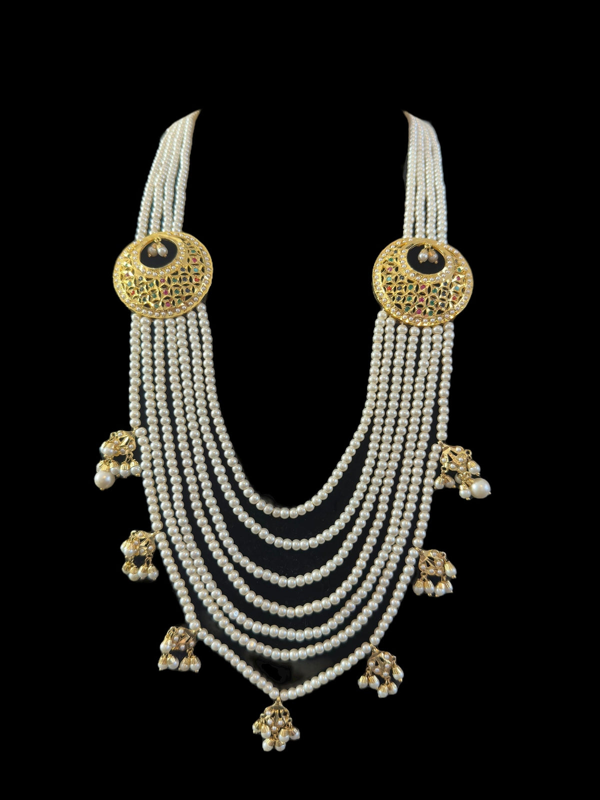 BR480 MUNIRA bridal set in Navratan ( READY TO SHIP )