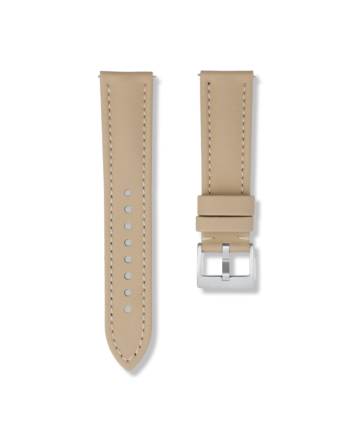 Beige Sailcloth Strap 22mm