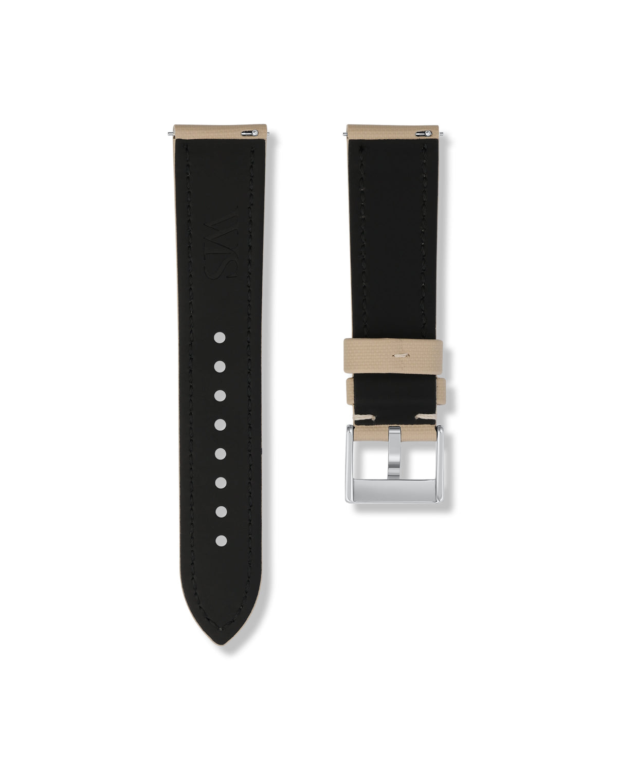 Beige Sailcloth Strap 22mm