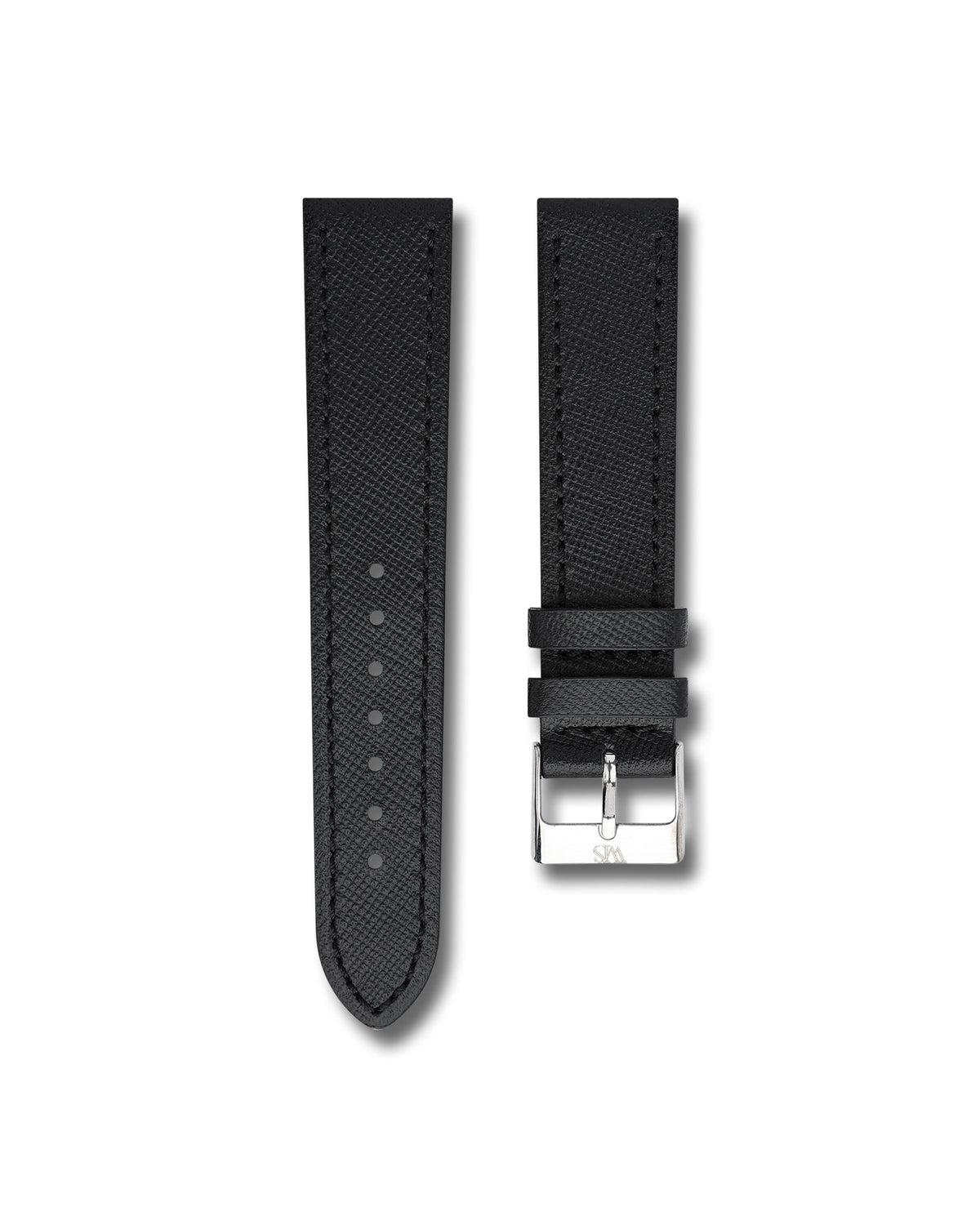 Tuxedo Black Saffiano Leather Watch Strap 22mm