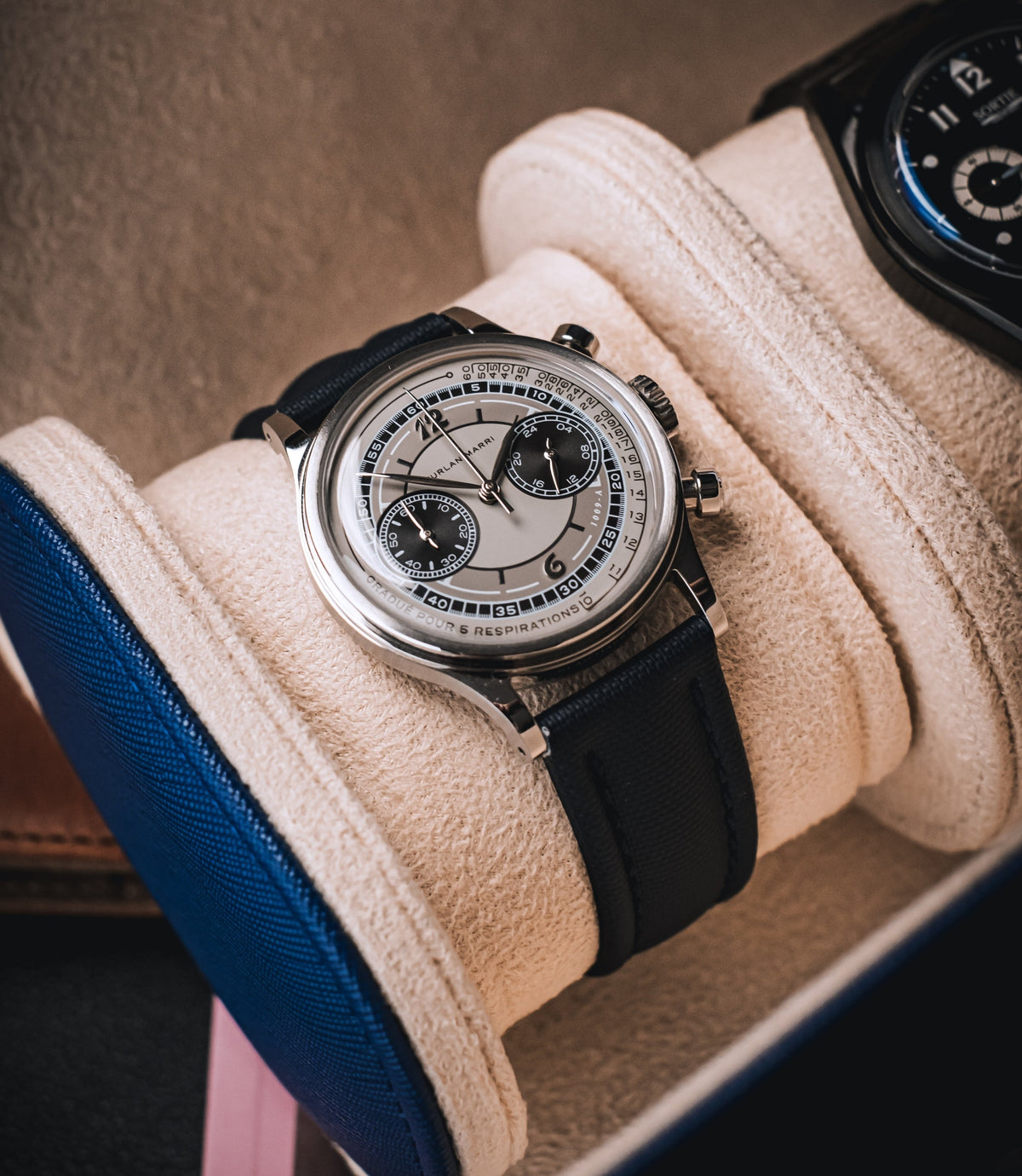Tuxedo Black Sailcloth Strap 18mm
