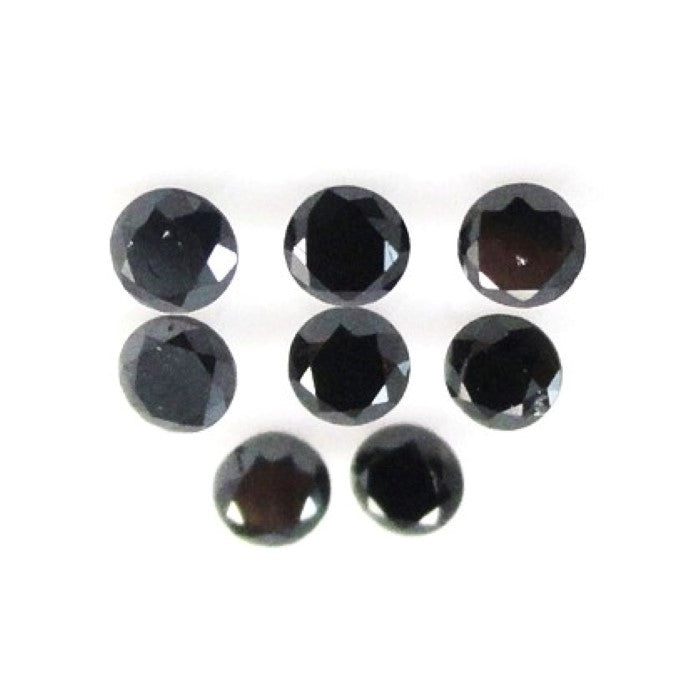 Black Diamond Round Cut African 2mm Micro Sized