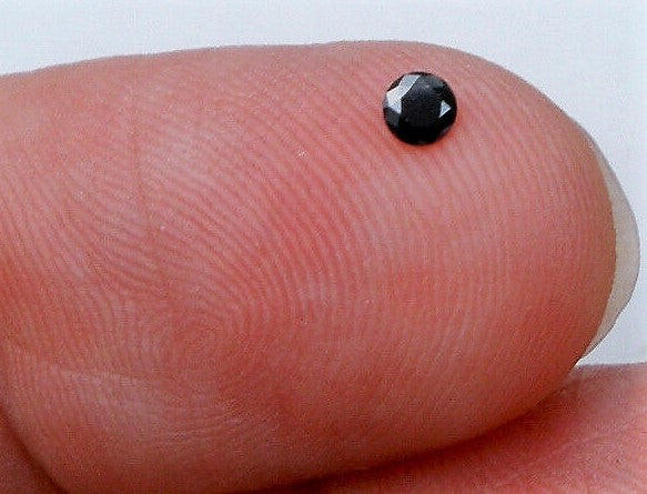 Black Diamond Round Cut African 3mm Micro Sized