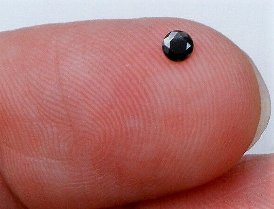 Black Diamond Round Cut African 3mm Micro Sized
