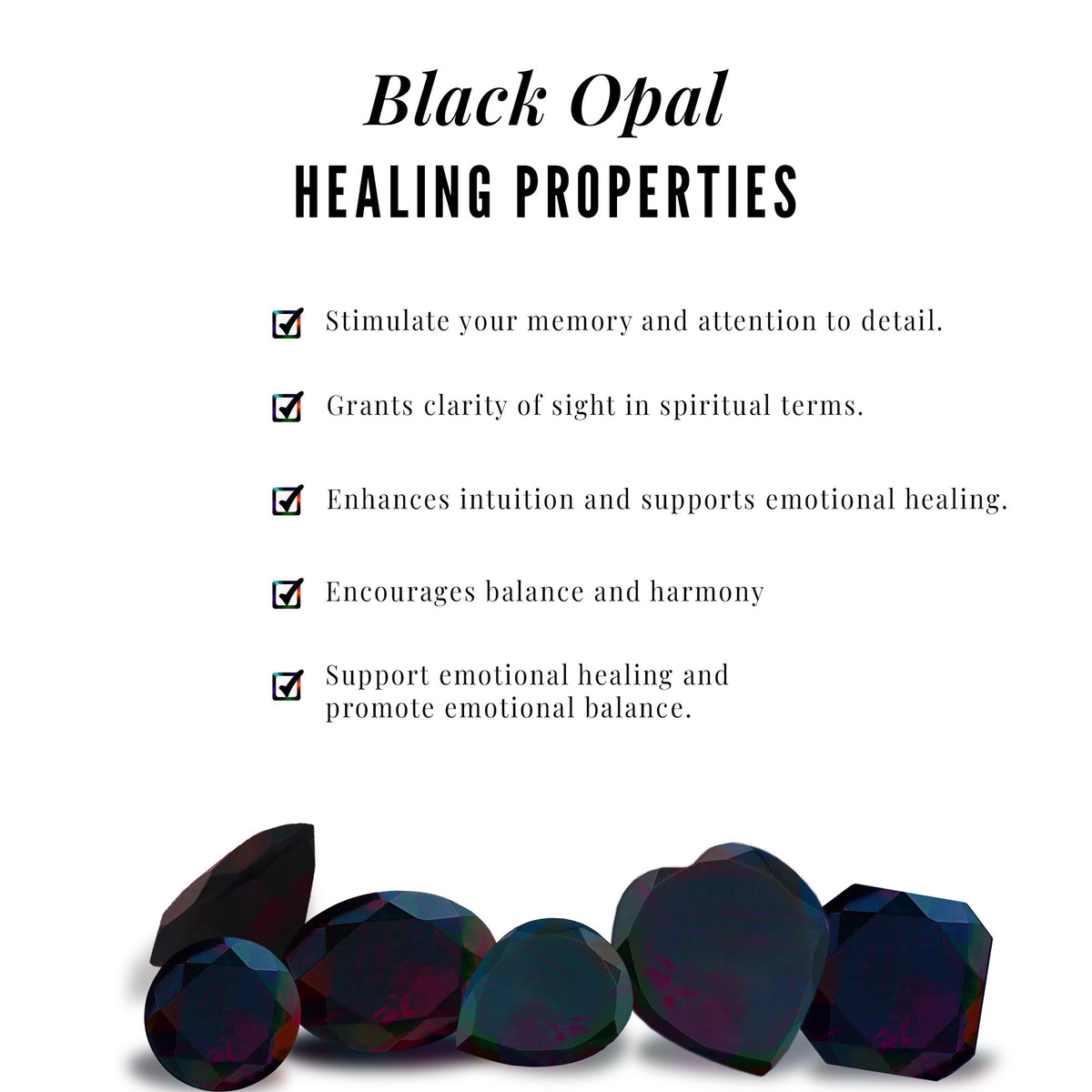Solitaire Real Black Opal Martini Stud Earrings