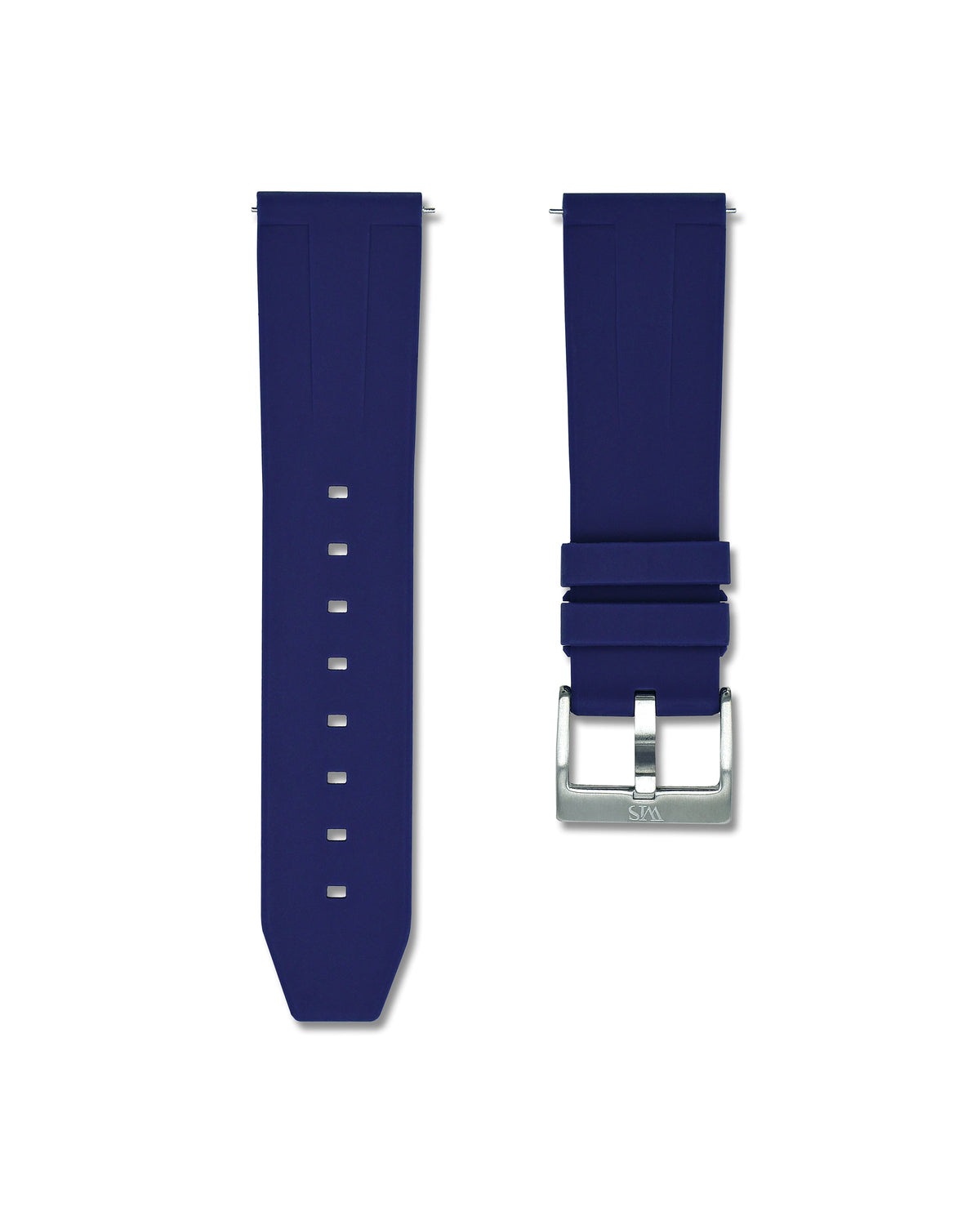 Marine Blue Quick Release Rubber Strap 23mm