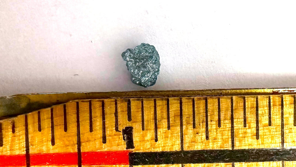 Blue Diamond Rough Facet Canadian .75 carat 4mm Raw