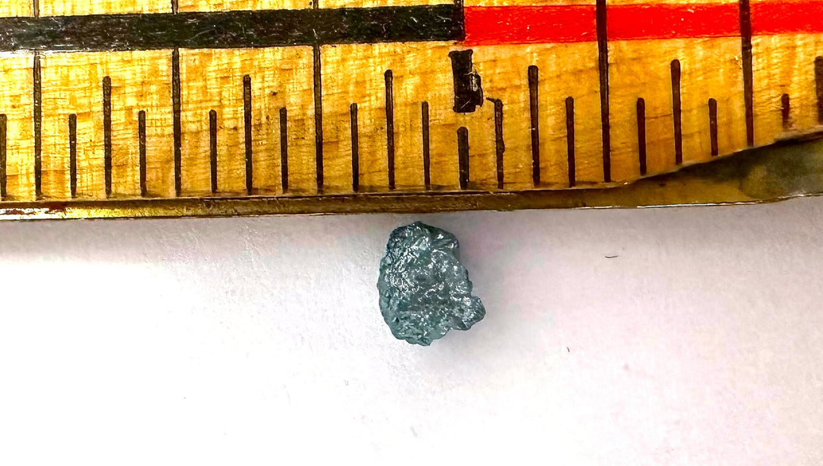 Blue Diamond Rough Facet Canadian .75 carat 4mm Raw