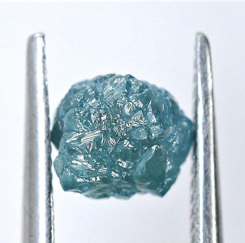Blue Diamond Rough Facet Canadian 1 carat 6mm Raw