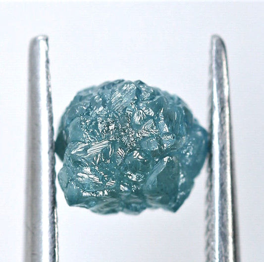 Blue Diamond Rough Facet Canadian 1 carat 6mm Raw