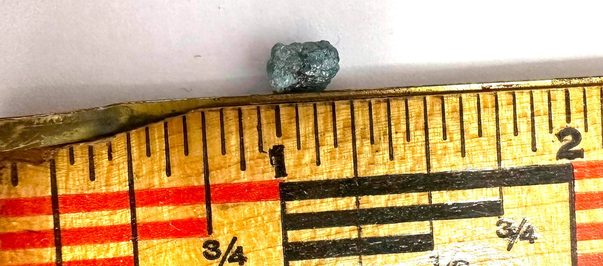 Blue Diamond Rough Facet Canadian 1 carat 6mm Raw