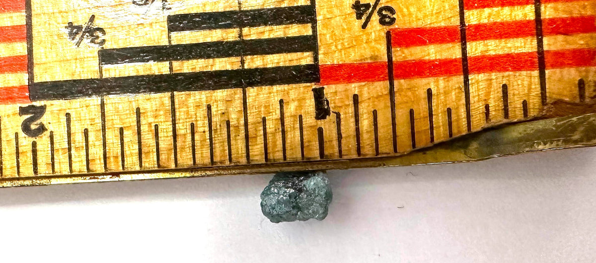 Blue Diamond Rough Facet Canadian 1 carat 6mm Raw
