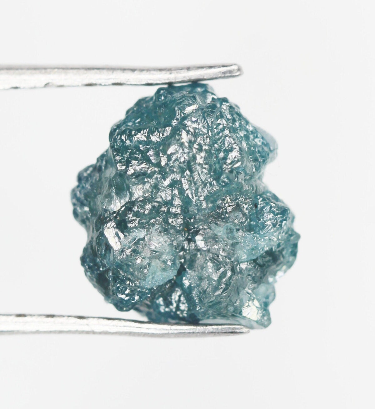 Blue Diamond Rough Facet Collector's 2 carat 8mm Raw