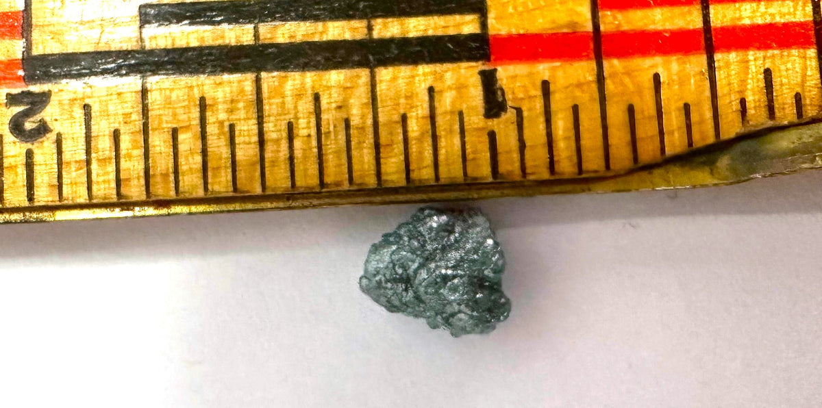Blue Diamond Rough Facet Collector's 2 carat 8mm Raw
