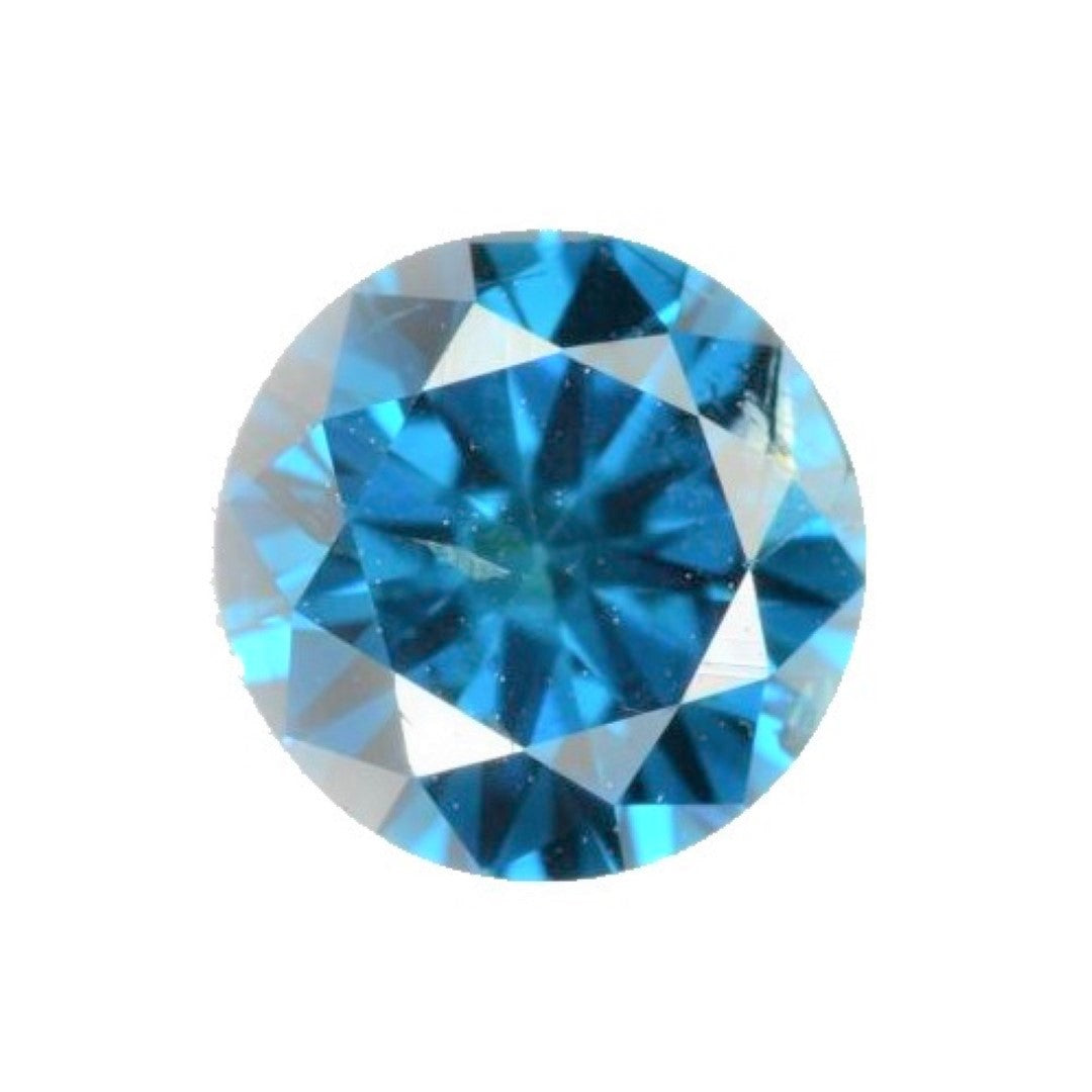 Blue Diamond Round Cut Indian 2mm Micro Sized