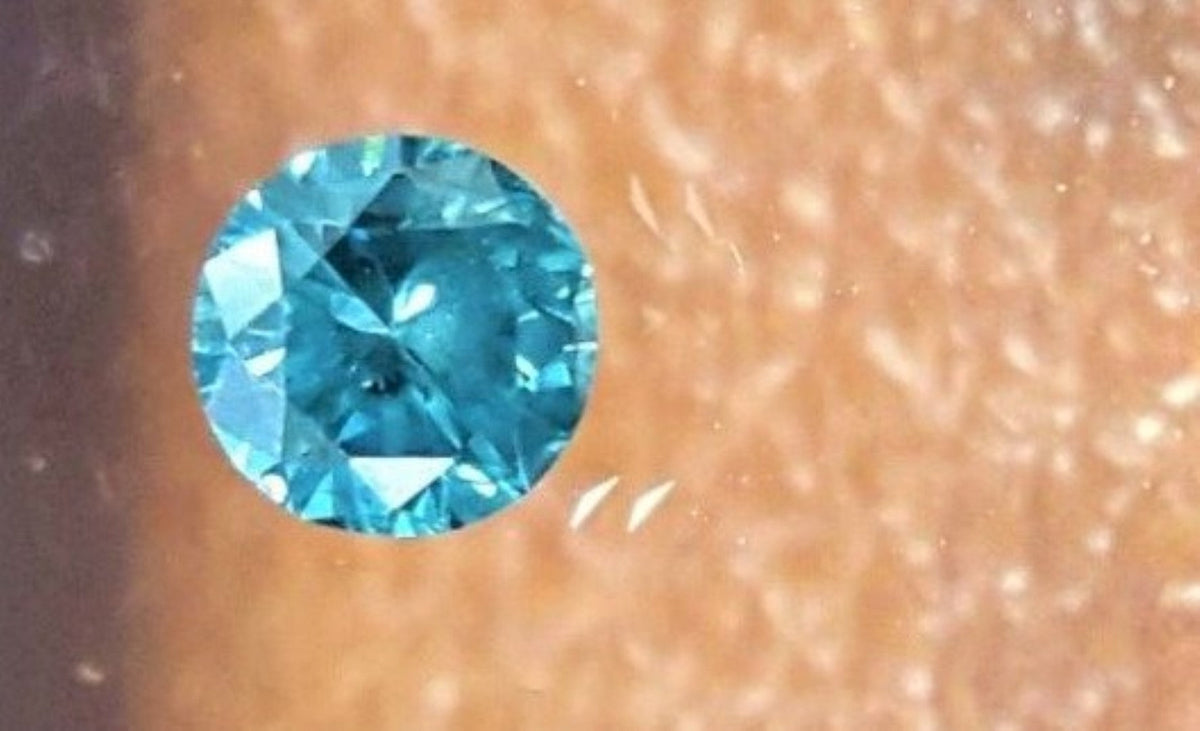 Blue Diamond Round Cut Indian 3mm Mini Sized