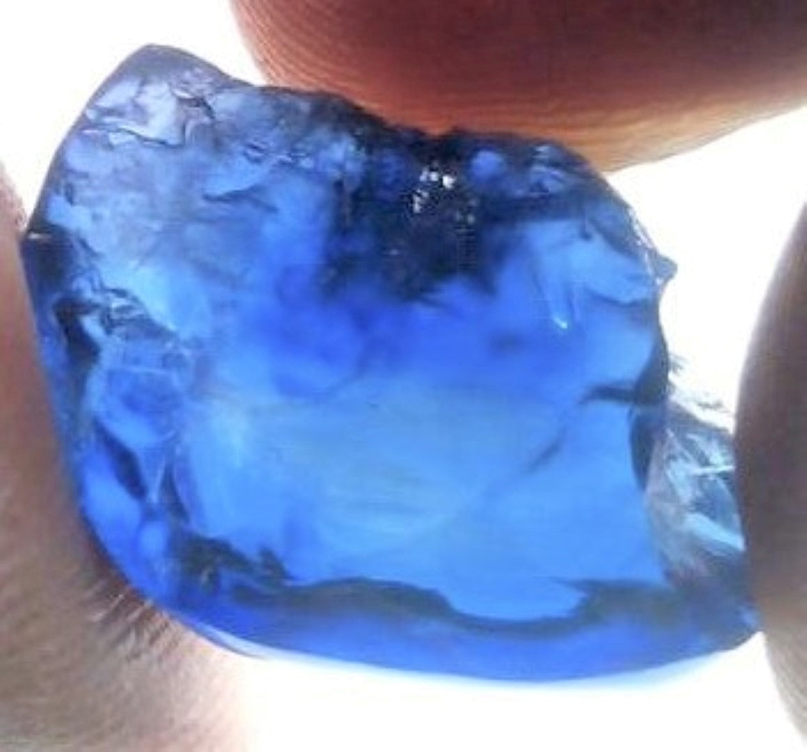 Sapphire Blue Rough Facet Sri Lanka 2 Carats