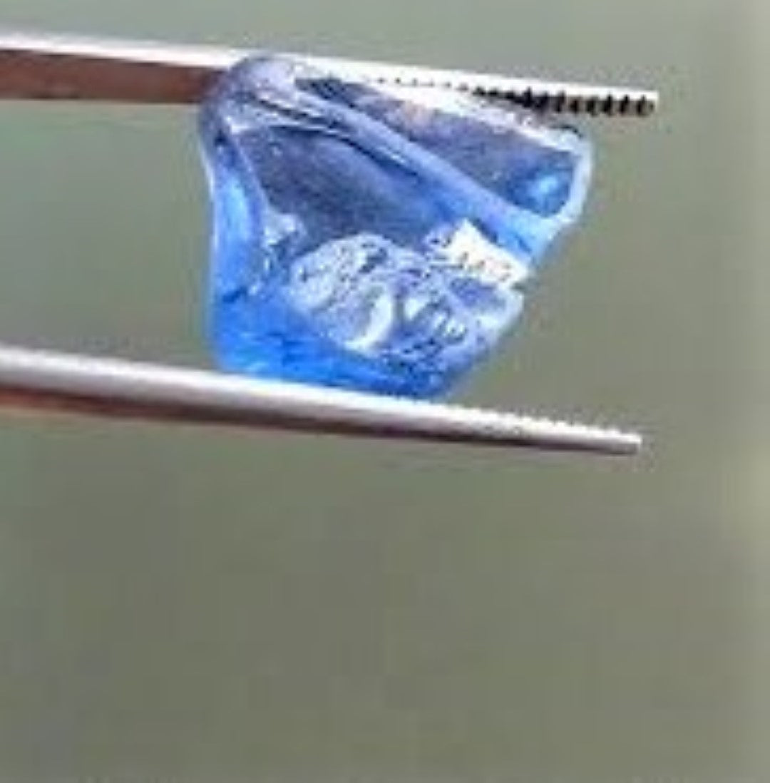 Sapphire Blue Rough Facet Sri Lanka 2 Carats