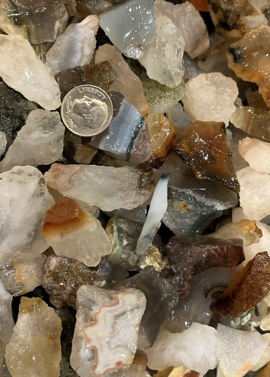 Brazilian Agate Rough Cut Brazil Natural 2000 Carats Bulk Lot