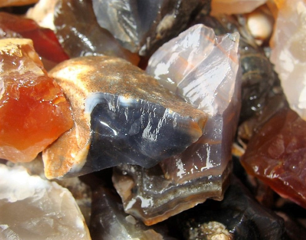 Brazilian Agate Rough Cut Brazil Natural 3000 Carats Bulk Lot