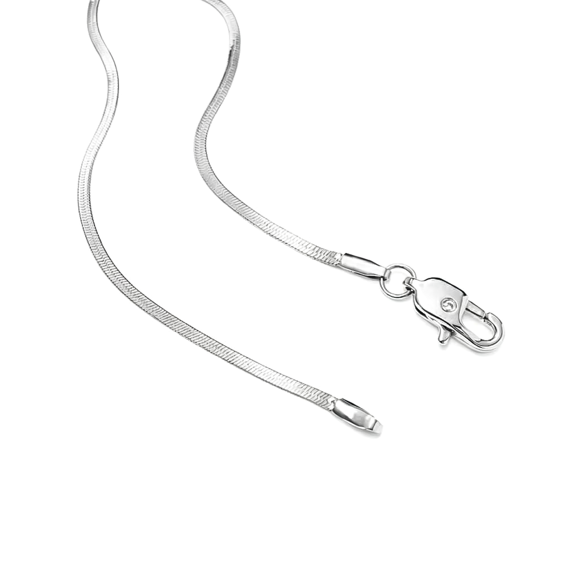 C002W B.Tiff Herringbone Chain Necklace/ 2mm