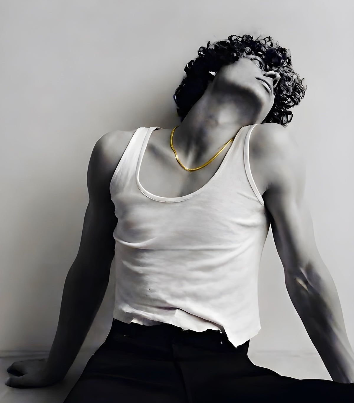 C004G B.Tiff Gold Plated Herringbone Chain Necklace/ 4mm