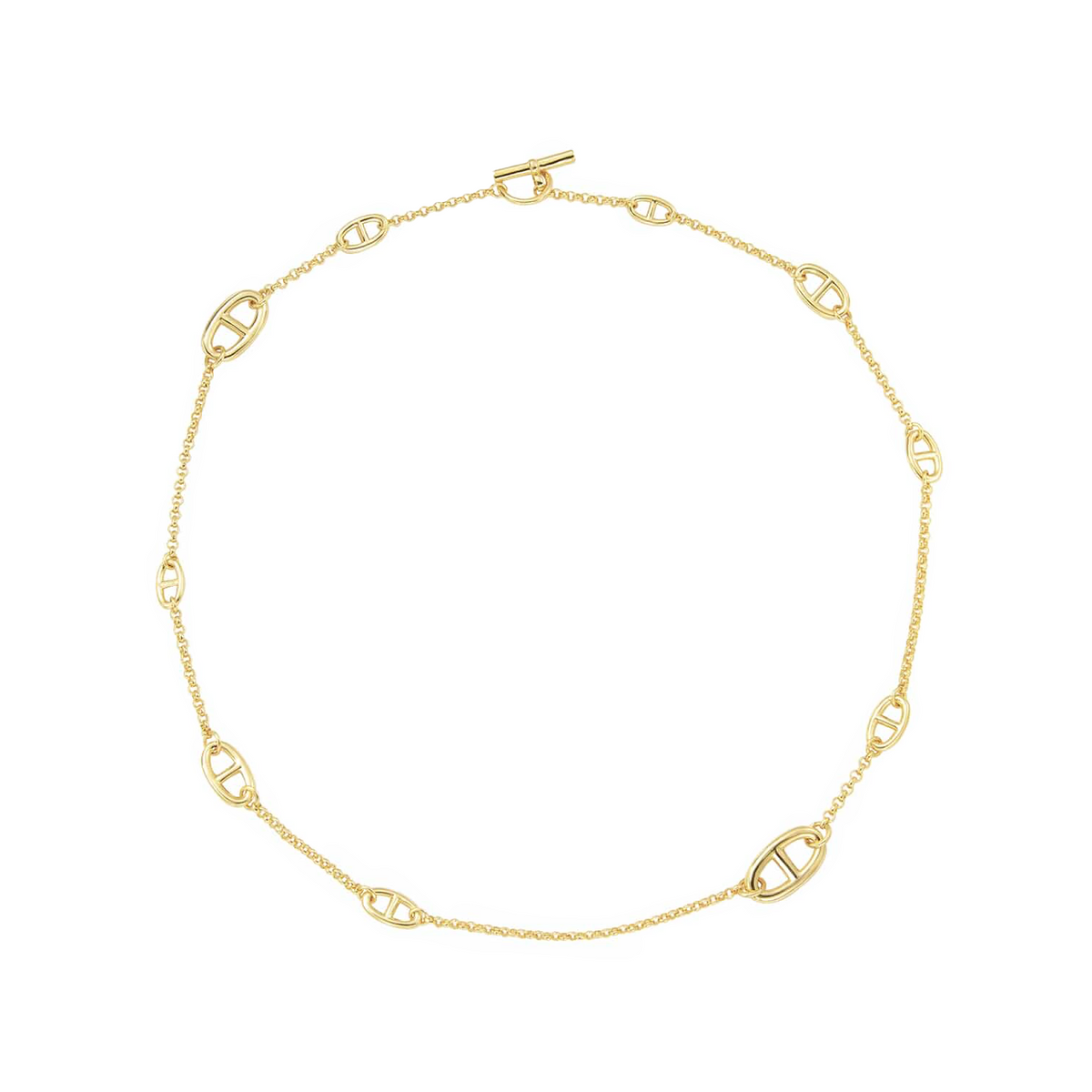 C008G B.Tiff Gold Garlande Lariat Chain Necklace